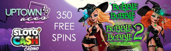 Get 350 Spellbinding Witches Free Spins at Sloto Cash and Uptown Aces Casino