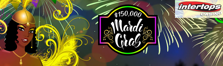 150000 Mardi Gras Promo at Intertops Casino