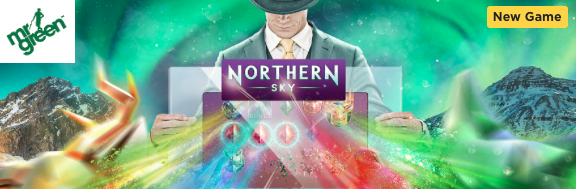 Get up to 100 Free Spins on the Northern Sky Slot at Mr Green Casino