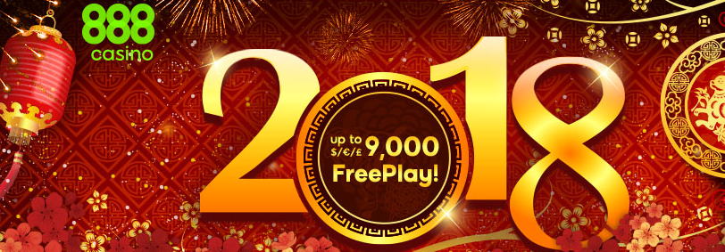 Get up to £9000 in Free Play this Chinese New Year at 888 Casino