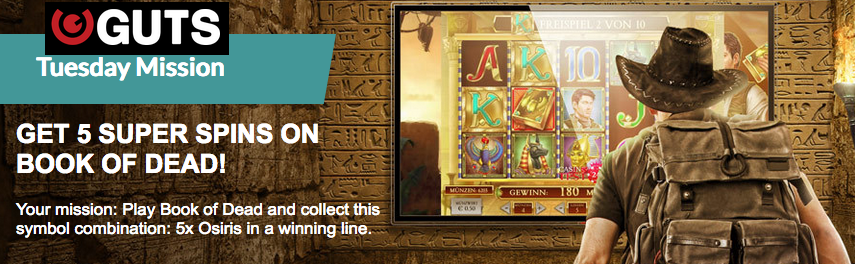Complete Daily Missions at Guts Casino for a share of 15000