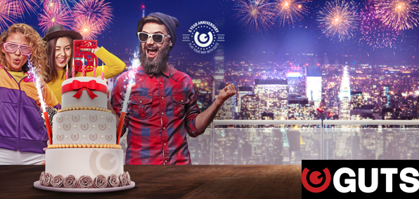 Win a 100000 in Cash in the 5th Anniversary Raffle at Guts Casino