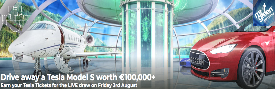 Win a Tesla Model S at Mr Green Casino