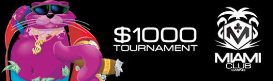 $1,000 What's New Pussycat Slot Tournament at Miami Club Casino
