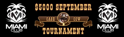 $5,000 Cash Cow Slot Tournament at Miami Club Casino