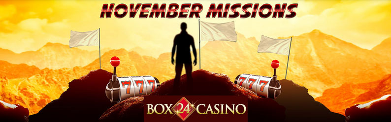 Complete November Missions for Rewards at Box 24 Casino
