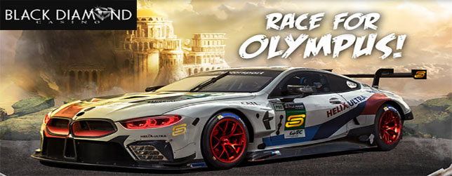 Race for Olympus and Win a Top Prize of $25,000 at Black Diamond Casino