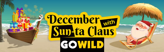 31 Gifts await in the December Sun-ta Claus Xmas Promotion at Go Wild Casino