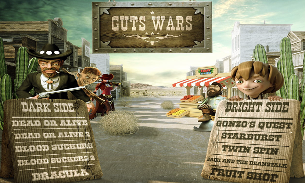Battle it out for a share of over €14,000 in the Guts Wars at Guts Casino