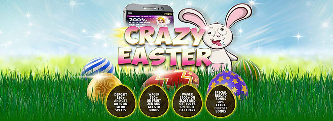 Get Egg-Cellent Free Slot Bonuses in the Crazy Easter Promo at Black Diamond Casino