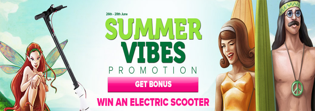 Celebrate summer with up to 180 Bonus Spins in the Summer Vibes Promo at Casino Luck