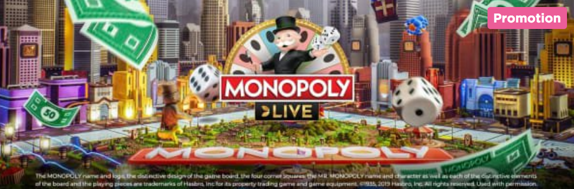 €5,000 Monopoly Live Cash Race at Mr Green Casino