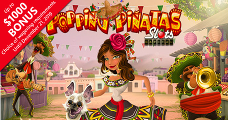 Get up to $1,000 to try Rival Gaming's New “Popping Pinatas” Slot at Slots Capital Casino