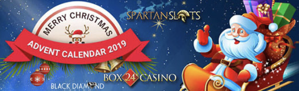 Open up Daily Slot Bonus Prizes in Black Diamond Casino's Xmas Calendar
