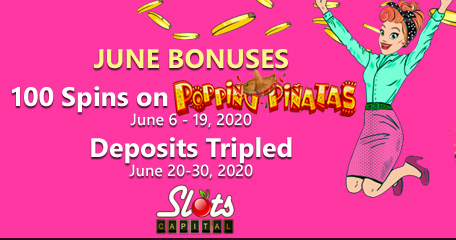 Get Free Spins on the Popping Pinatas Slot at Slots Capital Casino