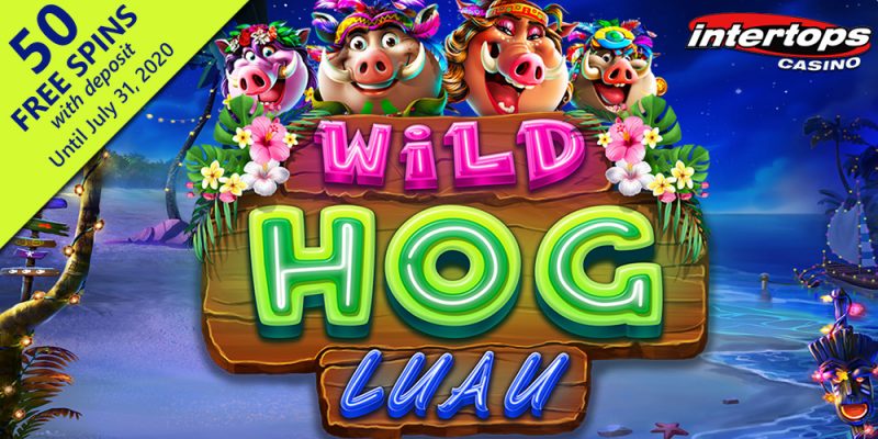 Go on a Fun-Filled Hawaiian Holiday Playing the Wild Hog Luau Slot at Intertops Casino