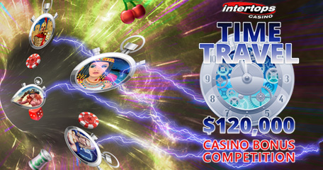 Compete for your share of $120,000 in the Time Travel Casino Bonus Contest at Intertops Casino