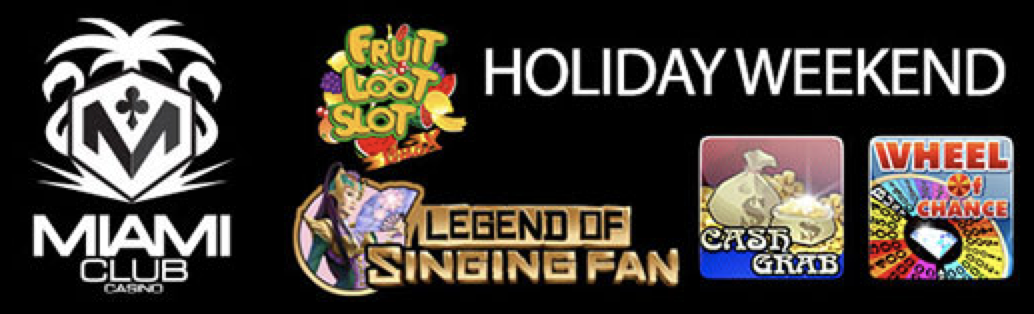 Have a Miami Style Labor Day Weekend with Free Spins and Slot Bonuses Galore at Miami Club Casino