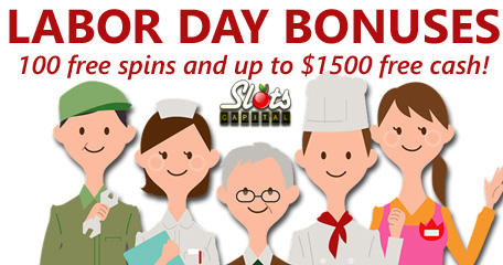This Labor Day Scoop up some Labor Yay Slot Bonuses and Free Spins at Slots Capital Casino
