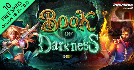 Get Free Spins on Betsoft's new Book of Darkness Slot Game at Intertops Casino